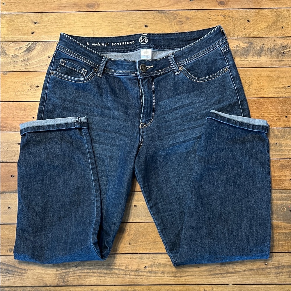 Women's Modern Fit capri Boyfriend Jeans
